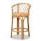 Baxton Studio Orchard Modern Bohemian Natural Brown Rattan Counter Stool 203-12587 - alternate 9